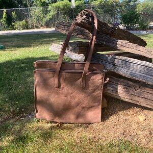 Kenneth Cole Double Pocket Tote Purse